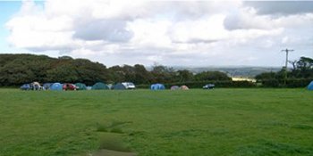 roomy camping field at Mount Douglas Farm near Carbis Bay