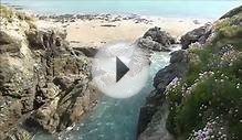 PORTH BEACH IMAGES CORNWALL UK, OPPOSITE CAMPING AND