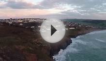 Stunning footage of Cornwall coast shot with drone becomes